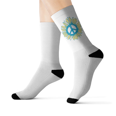 "Peace-flower" Sublimation Socks - College Collections Art