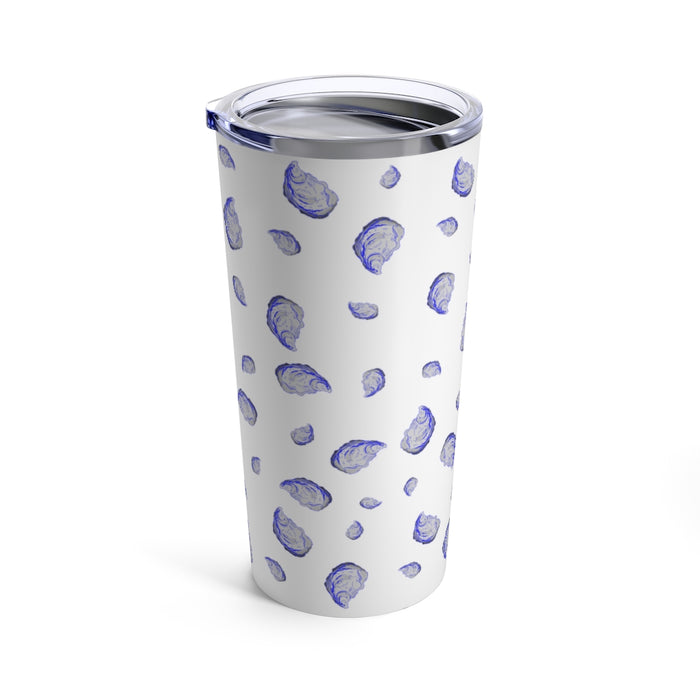 "Oysterfest" White Tumbler 20oz - College Collections Art