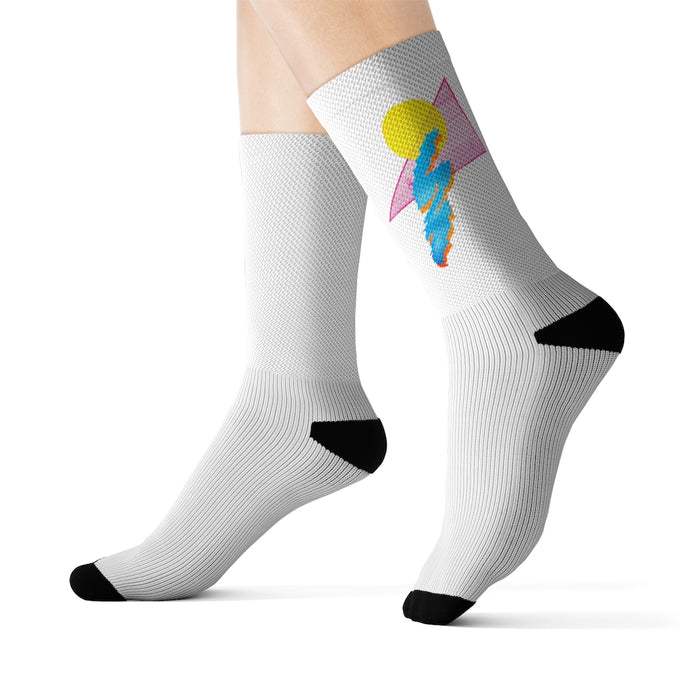 "Shapes" Sublimation Socks - College Collections Art