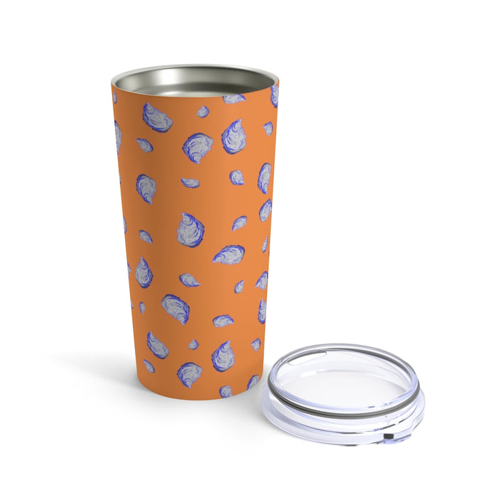 "Oysterfest" Orange Tumbler 20oz - College Collections Art
