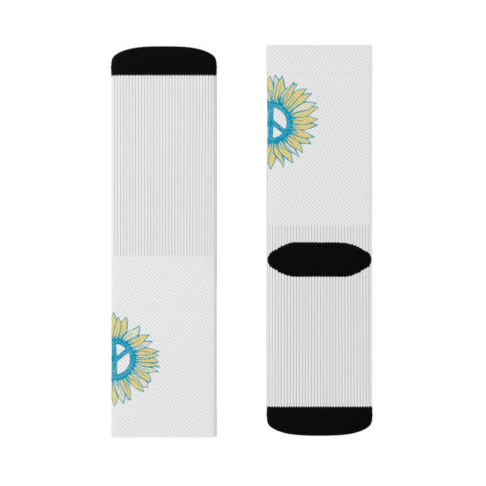 "Peace-flower" Sublimation Socks - College Collections Art
