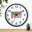 "Fish America" Wall clock - College Collections Art
