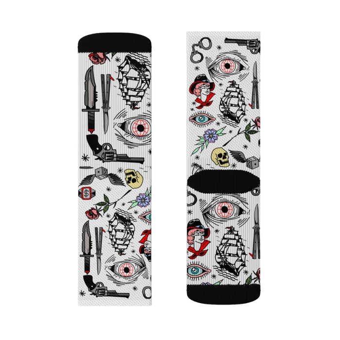 "Pirate Life" Sublimation Socks - College Collections Art
