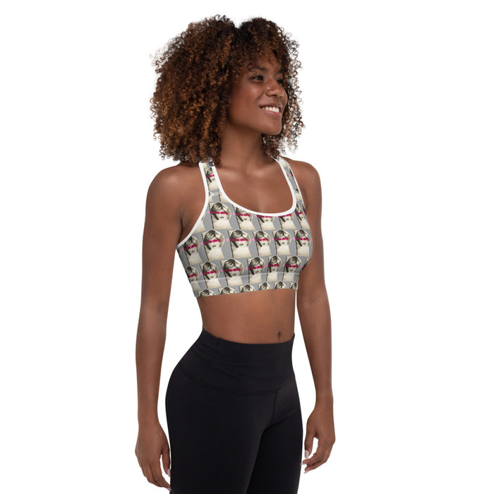 "Princess" Padded Sports Bra - College Collections Art