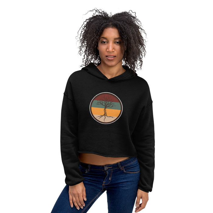 "Leafless" Crop Hoodie - College Collections Art