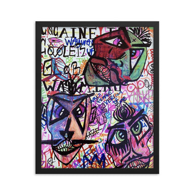 'Faces" Framed poster - College Collections Art