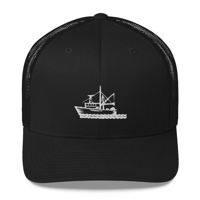 "Fishing Boat" Mesh Snapback - College Collections Art