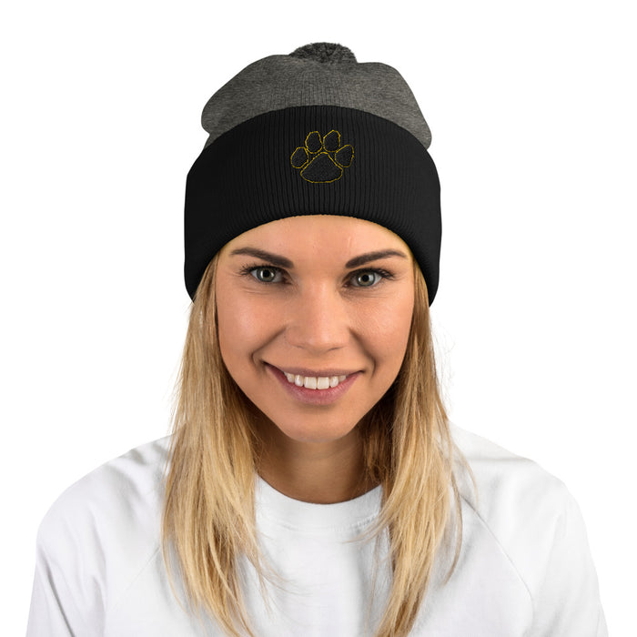 Tiger Paw Pom-Pom Beanie - College Collections Art