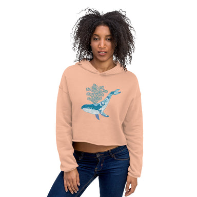 "Whale" Crop Hoodie - College Collections Art
