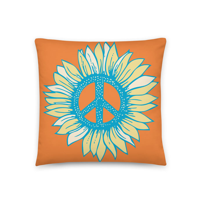 "Peace-Flower" Basic Pillow - College Collections Art