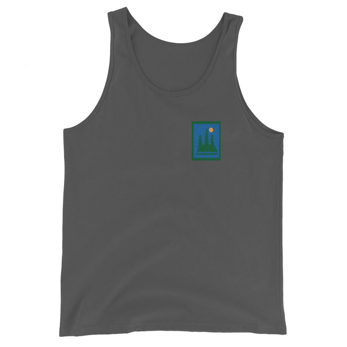 "Pines" Unisex Tank Top - College Collections Art