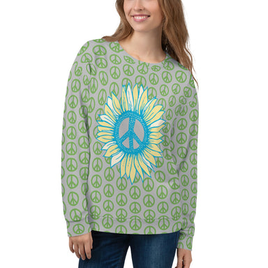 "Peace-flower" Unisex Sweatshirt - College Collections Art