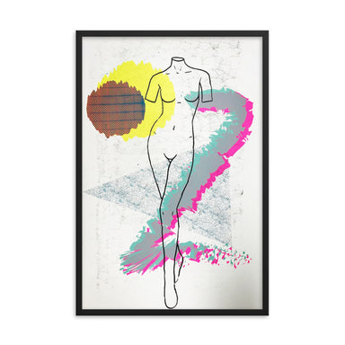 "Curves" Framed poster - College Collections Art