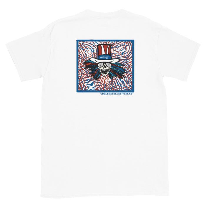 "Happy 4rth" Short-Sleeve Unisex T-Shirt - College Collections Art