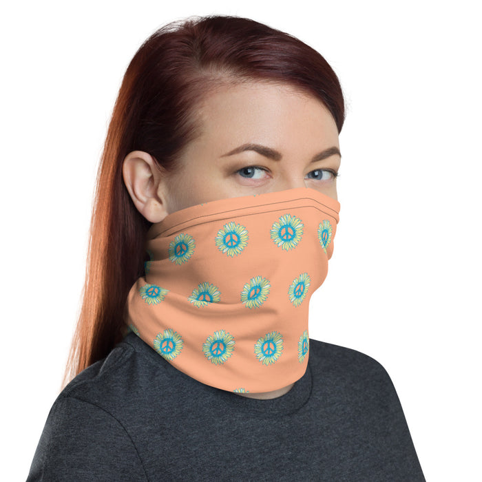 "Little Peace -Flowers" Neck Gaiter - College Collections Art