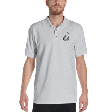 "Hook" Embroidered Polo Shirt - College Collections Art