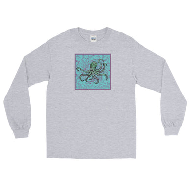 "Octopus" Men’s Long Sleeve Shirt - College Collections Art