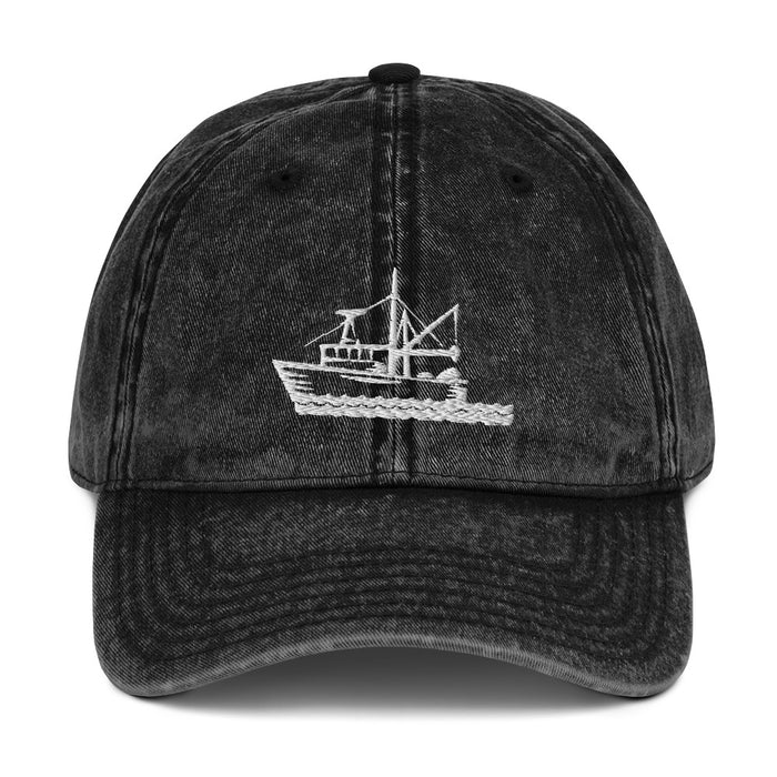 "Fishing Boat" Vintage Cap - College Collections Art