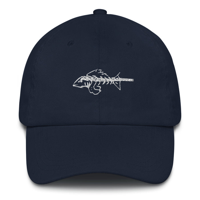 "Bone Fish" Dad hat - College Collections Art