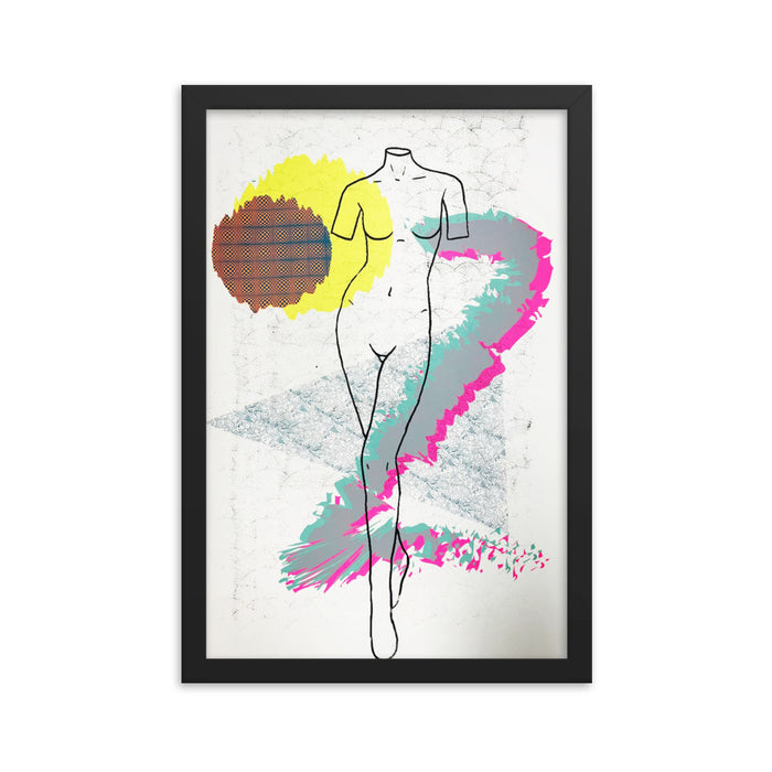 "Curves" Framed poster - College Collections Art