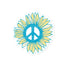 "Peace Flower" Bubble-free stickers - College Collections Art