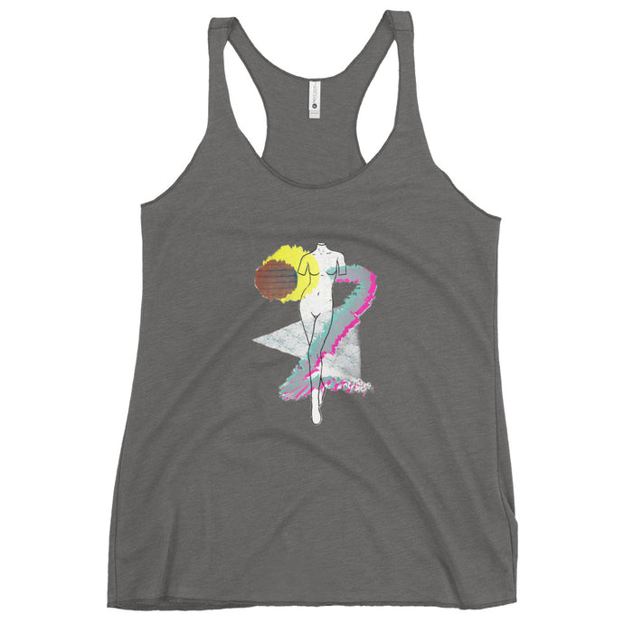 "Curves" Women's Racerback Tank - College Collections Art